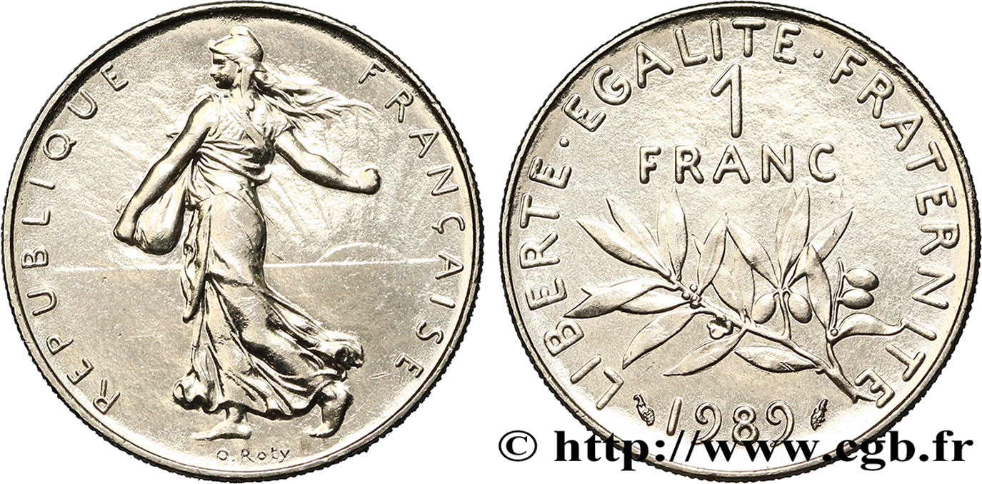 1 franc Semeuse 1989 Pessac F.226/34 MS60 