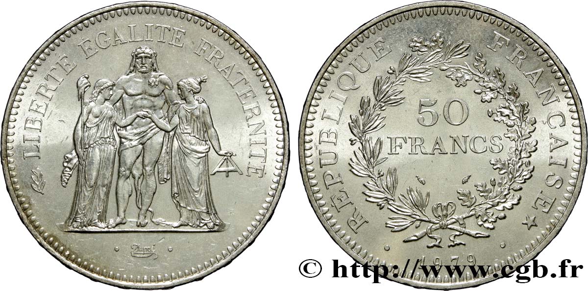 50 francs Hercule 1979  F.427/7 MS60 
