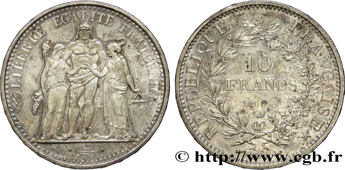 10 francs Hercule 1966  F.364/4 EBC55 