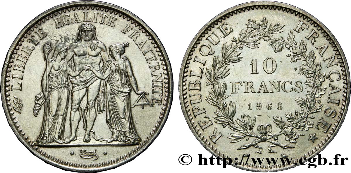 10 francs Hercule 1966 F.364/4 SUP55