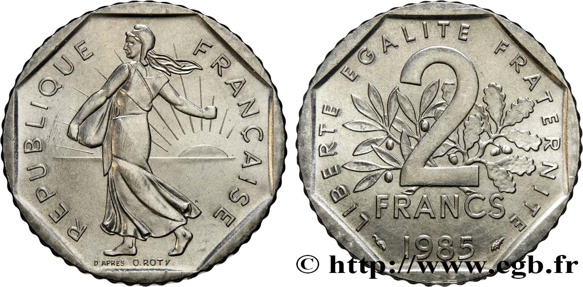 2 francs Semeuse, nickel 1985 Pessac F.272/9 MS62