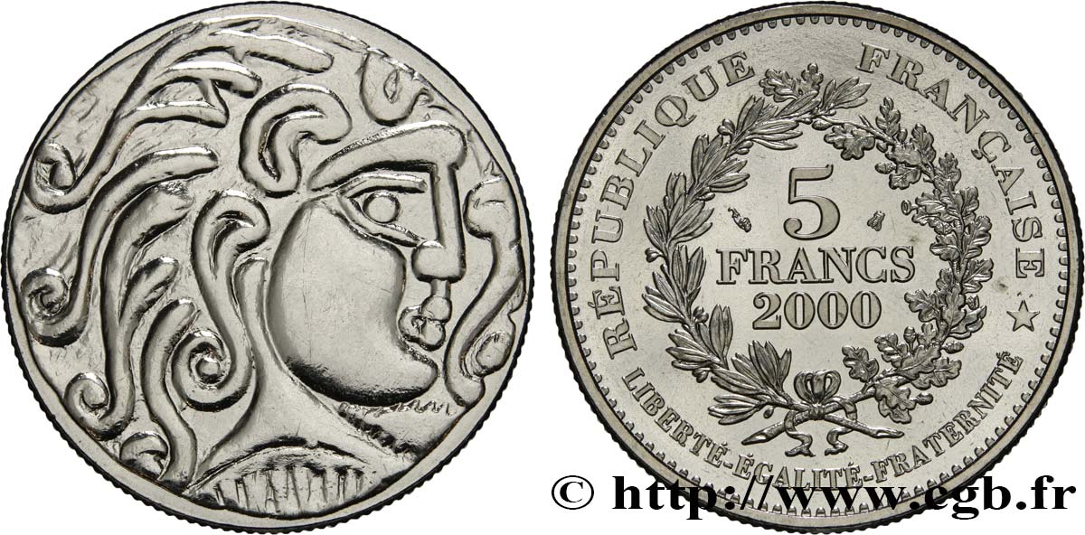 5 francs Statère des Parisii 2000  F.347/1 MS64 