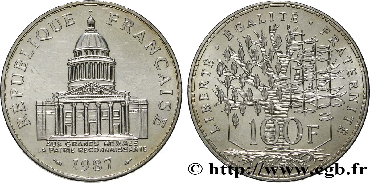100 francs Panthéon 1987  F.451/7 fST63 