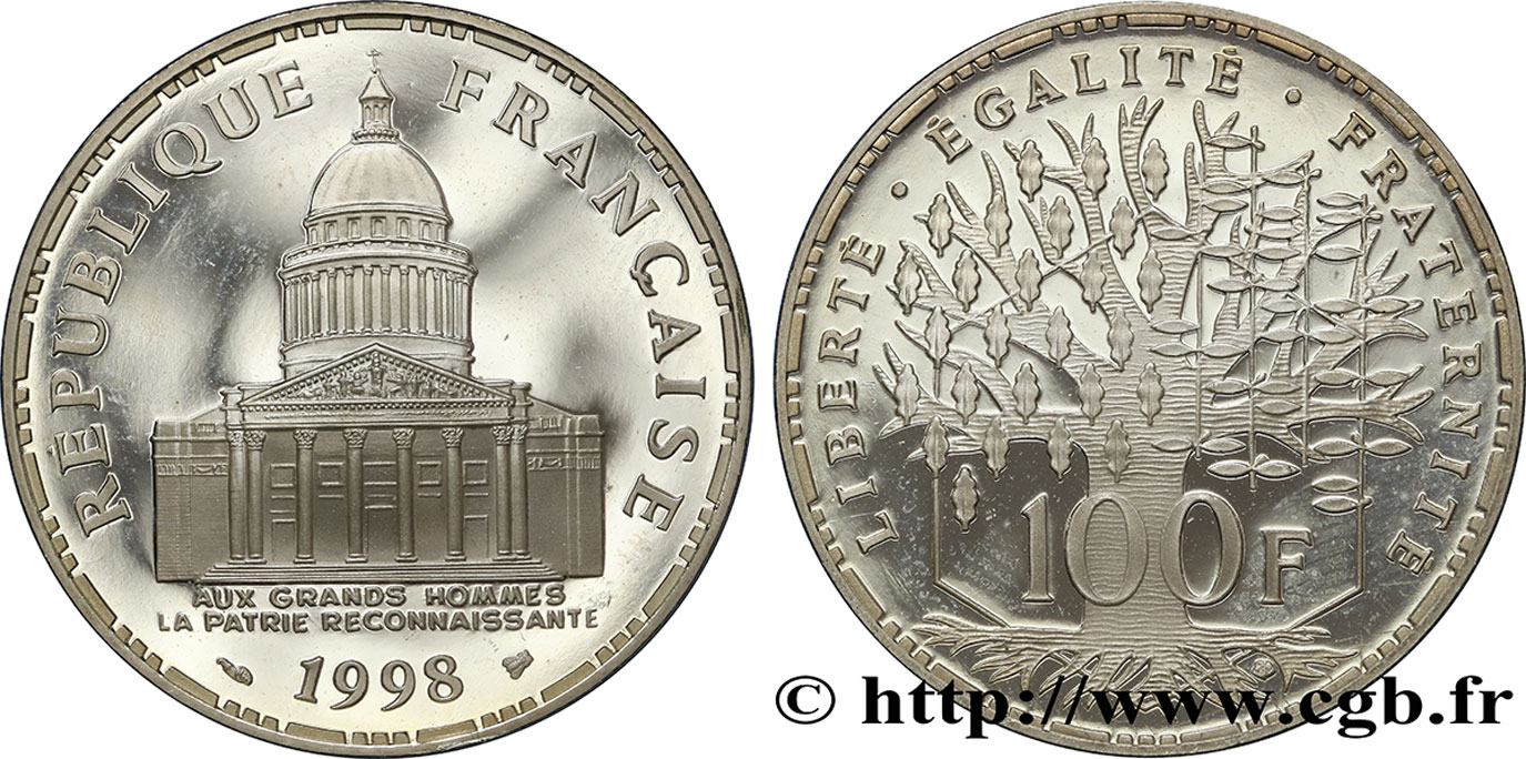 100 francs Panthéon 1998 F.451/21 MS