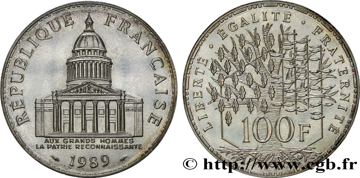 100 francs Panthéon 1989  F.451/9 MS64 