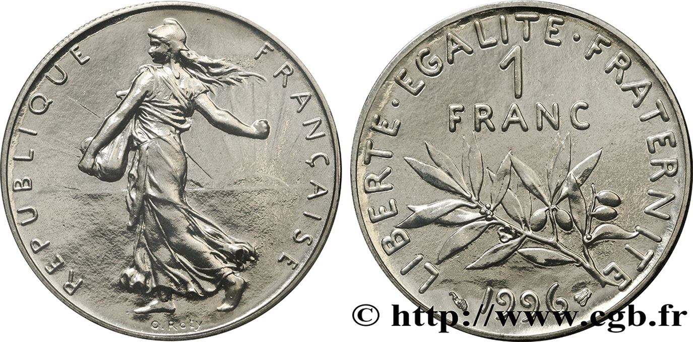 1 franc Semeuse, nickel 1996 Pessac F.226/44 FDC70 