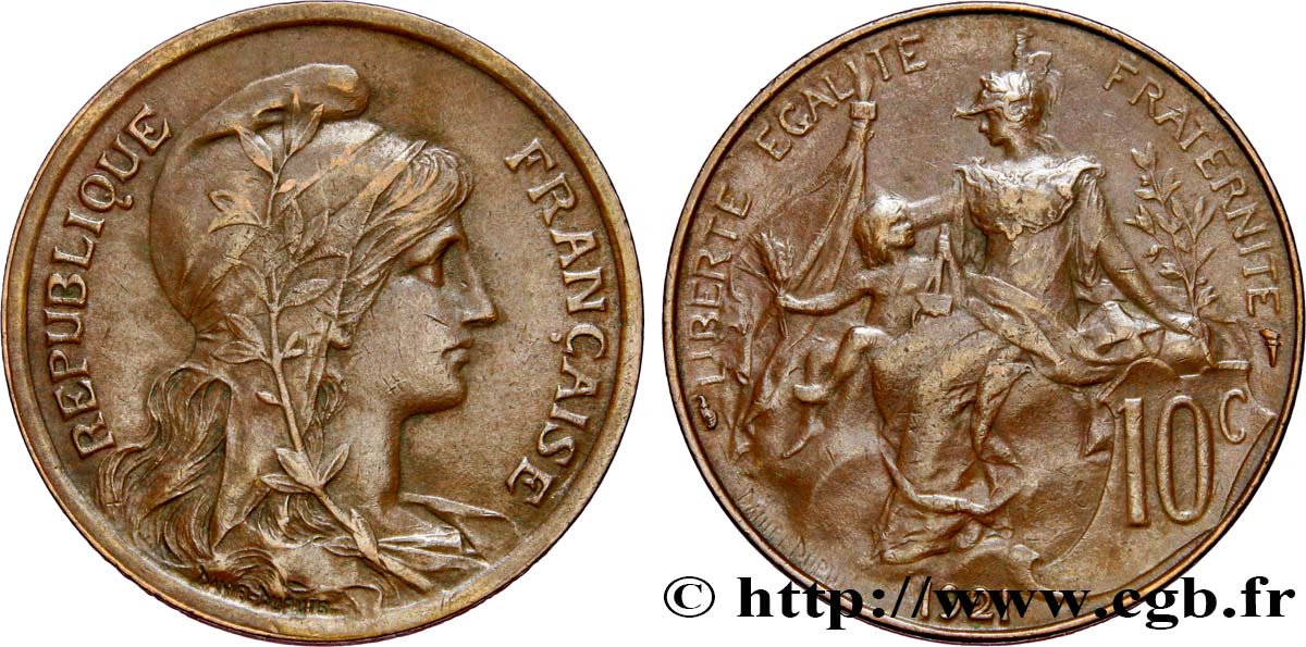 10 centimes Daniel-Dupuis 1921  F.136/30 VF35 