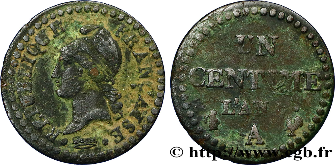 Un centime Dupré, grand 7 1799 Paris F.100/16 BC30 