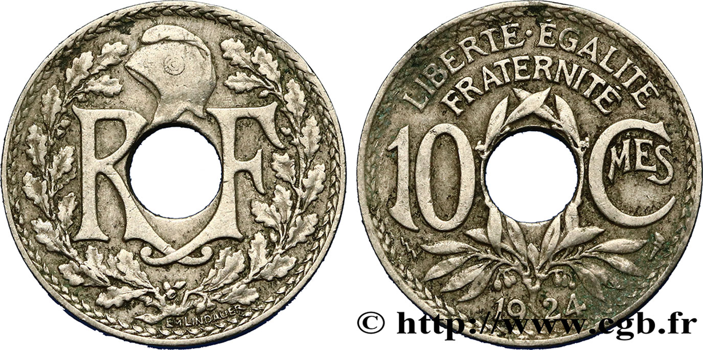 10 centimes Lindauer 1924 Poissy F.138/11 MBC40 
