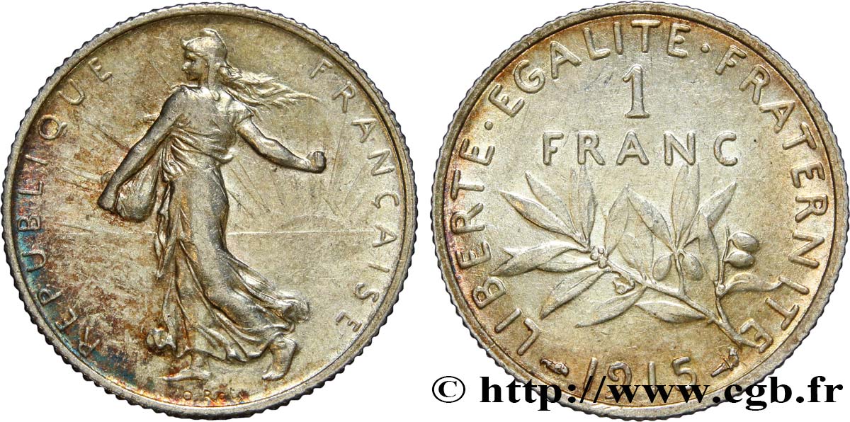 1 franc Semeuse 1915 Paris F.217/21 BB 