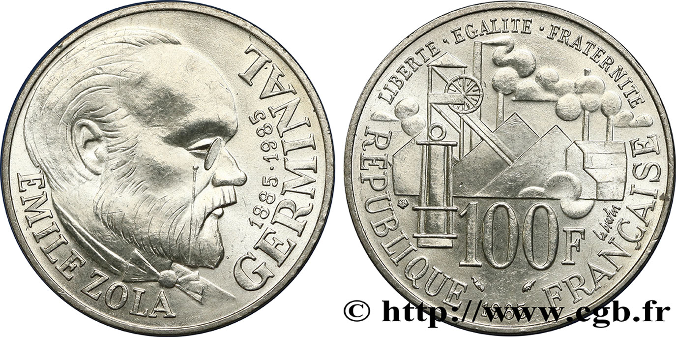 100 francs Émile Zola 1985  F.453/2 EBC60 