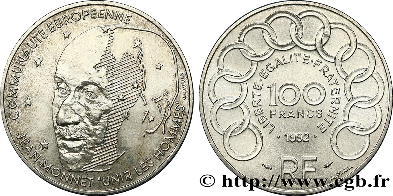 100 francs Jean Monnet 1992  F.460/2 fST63 