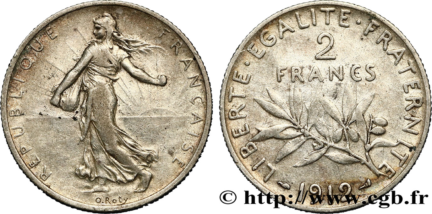 2 francs Semeuse 1912 F.266/13 TB30