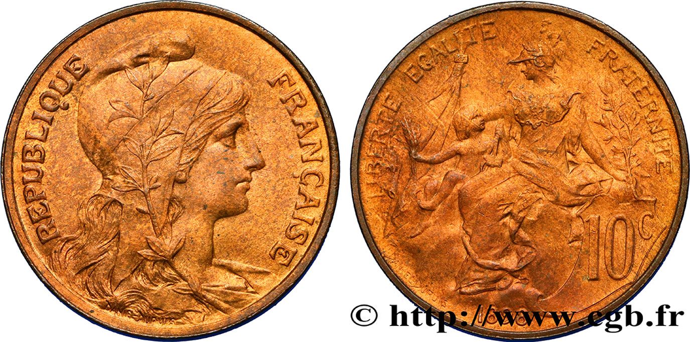 10 centimes Daniel-Dupuis 1898  F.136/5 TTB50 
