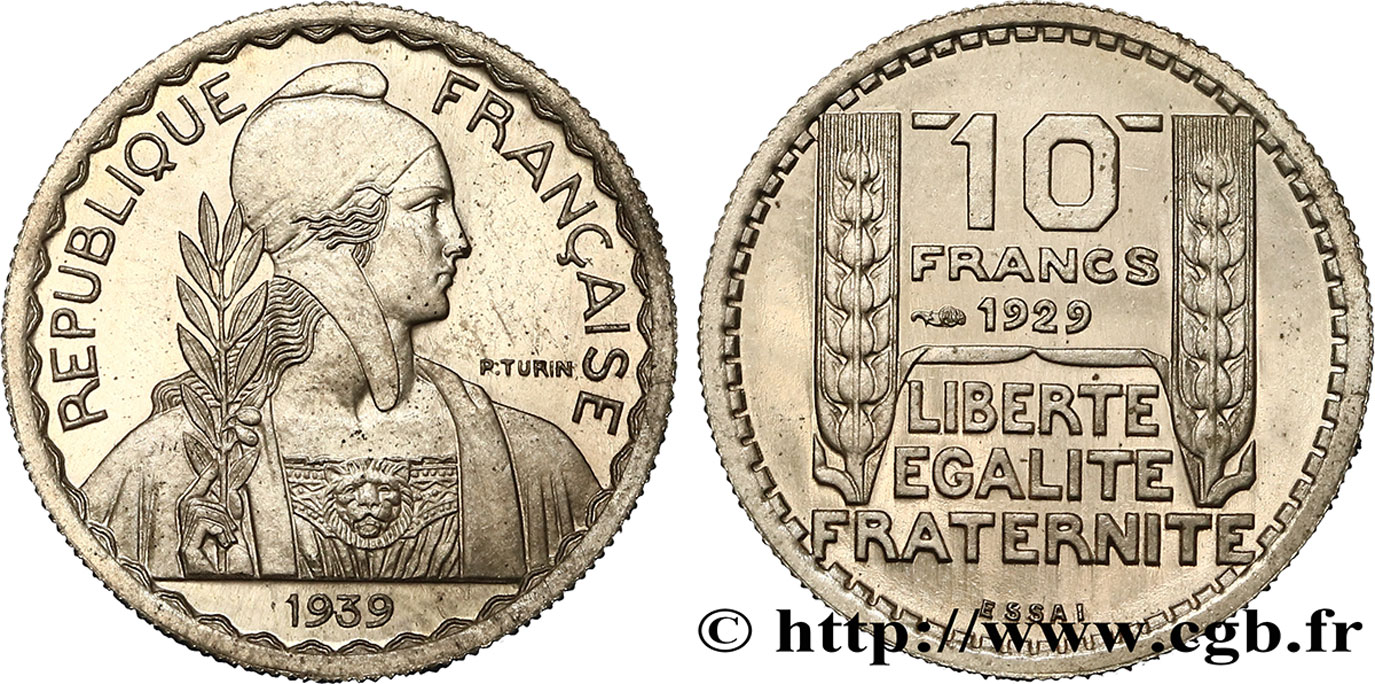 Préparation de la 5 francs Pétain, très petit module, 20 mm, 4 g - Essai en cupro-nickel n.d. Paris GEM.174 26 VZ60 