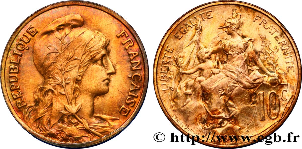 10 centimes Daniel-Dupuis 1898  F.136/5 TTB52 