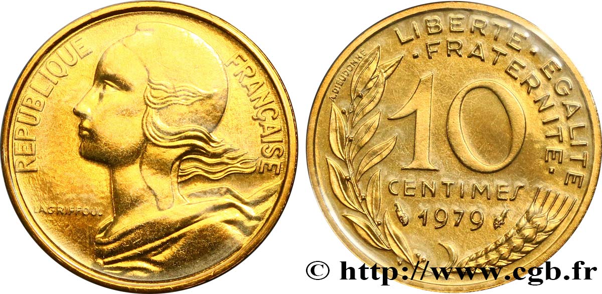 10 centimes Marianne 1979 Pessac F.144/19 MS68 