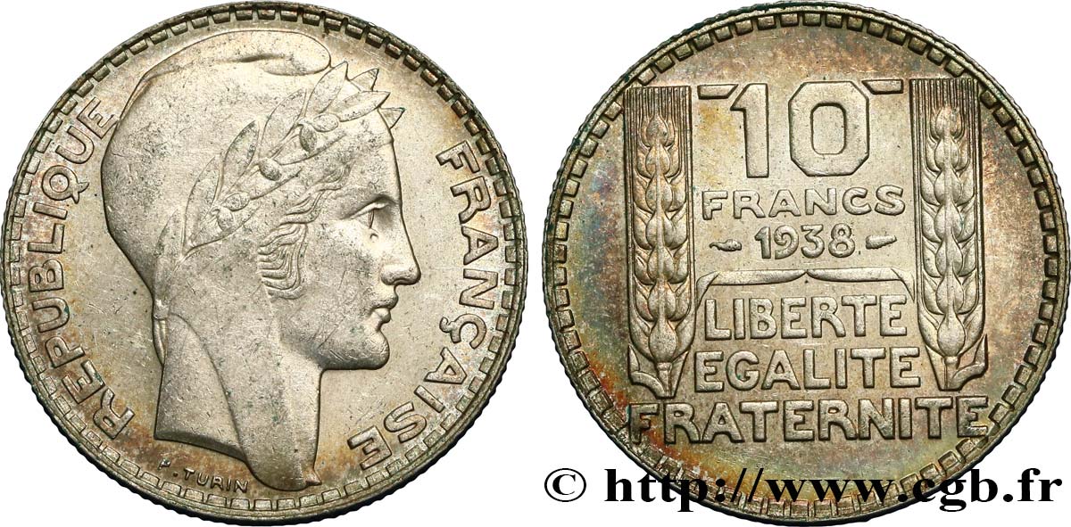 10 francs Turin 1938  F.360/9 SS50 