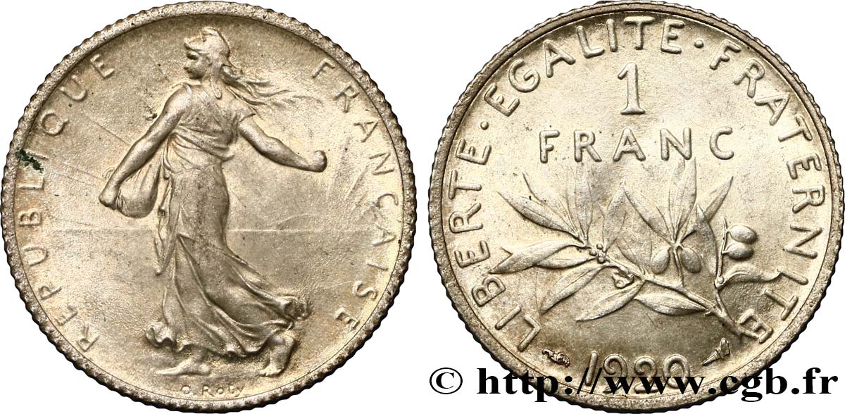 1 franc Semeuse 1920 Paris F.217/26 EBC62 
