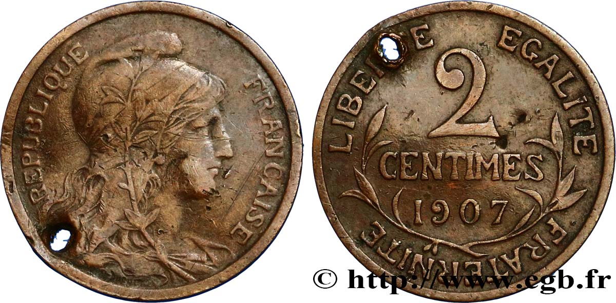 2 centimes Daniel-Dupuis 1907 Paris F.110/10 B10