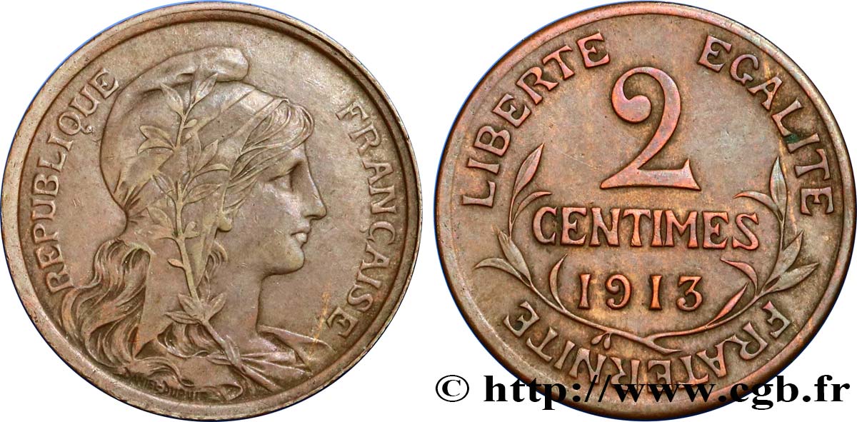 2 centimes Daniel-Dupuis 1913 Paris F.110/16 BB45