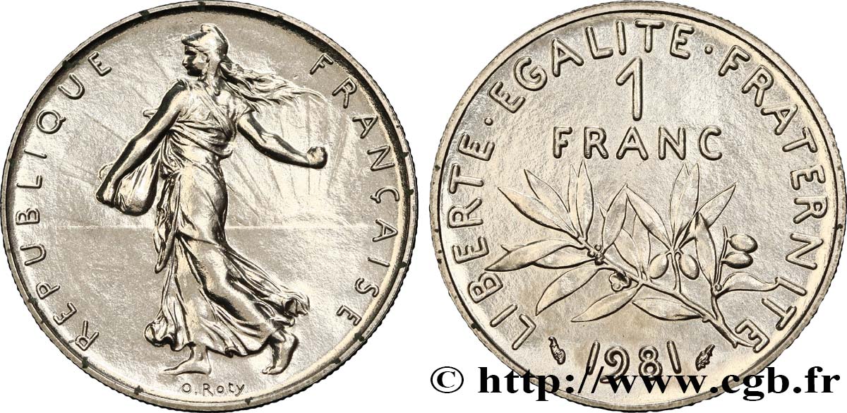 1 franc Semeuse, nickel 1981 Pessac F.226/26 MS63
