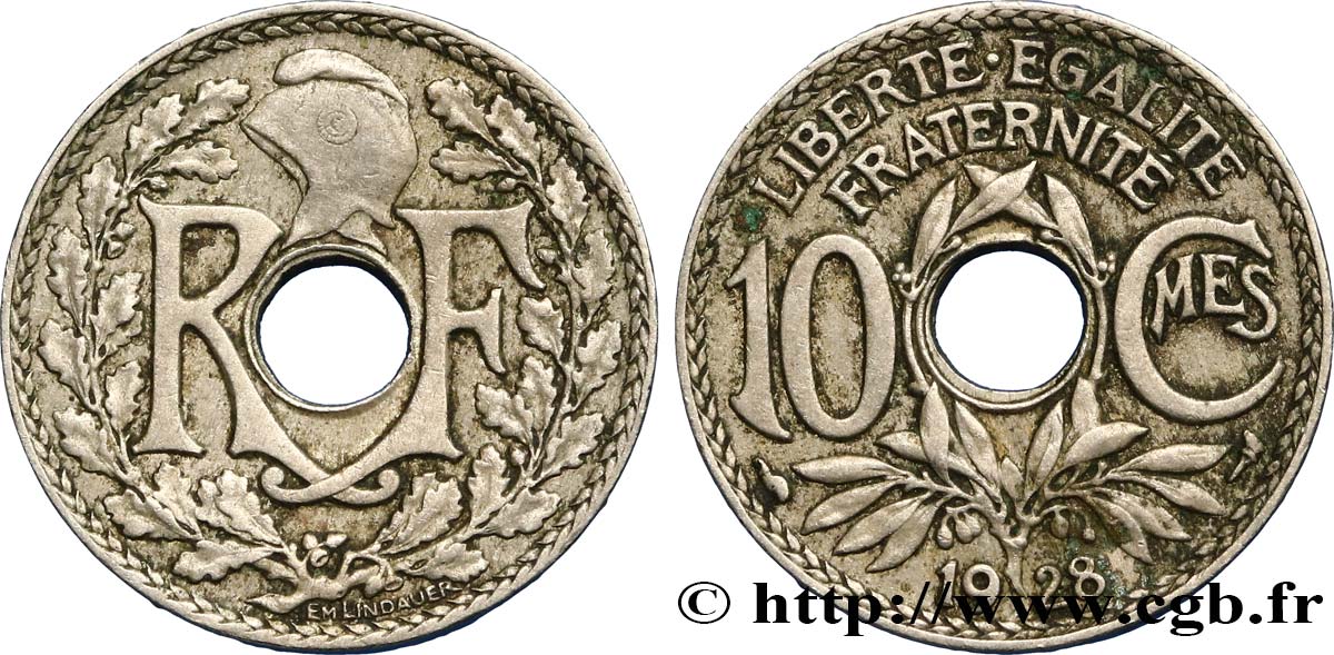 10 centimes Lindauer 1928  F.138/15 VF25 