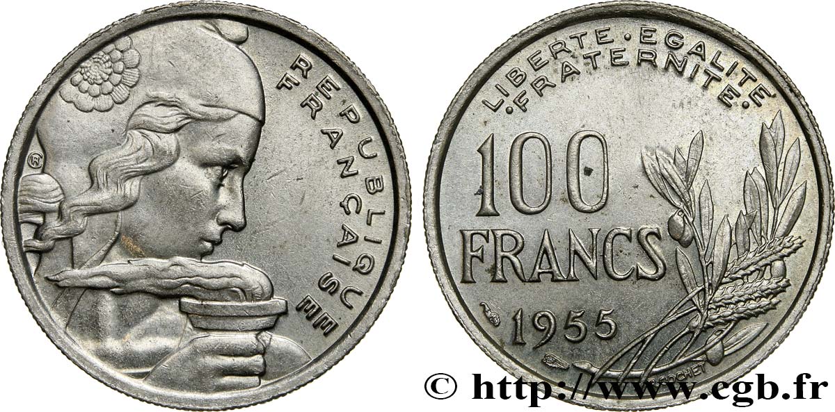 100 francs Cochet 1955 F.450/4 EBC55