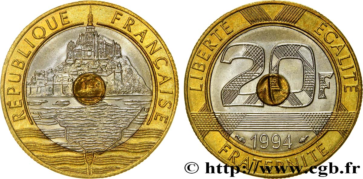 20 francs Mont Saint-Michel 1994 Pessac F.403/9 EBC60