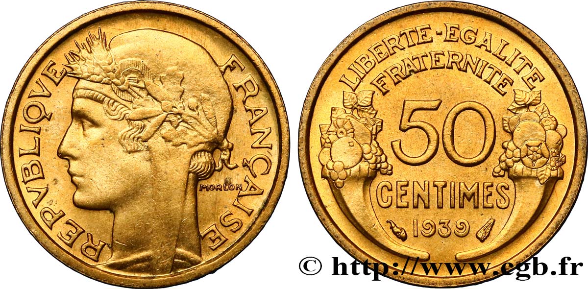 50 centimes Morlon 1939  F.192/15 MS63 