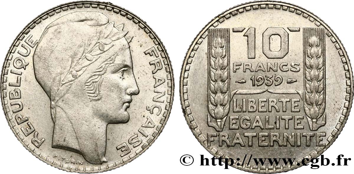 10 francs Turin 1939 F.360/10 MBC45