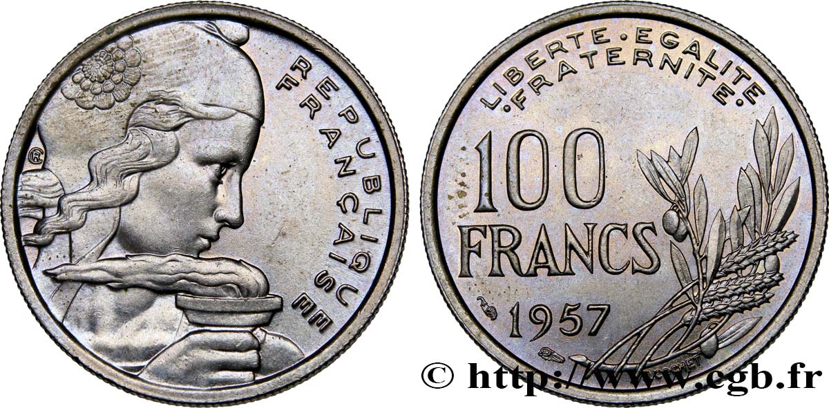 100 francs Cochet 1957 F.450/10 SUP60