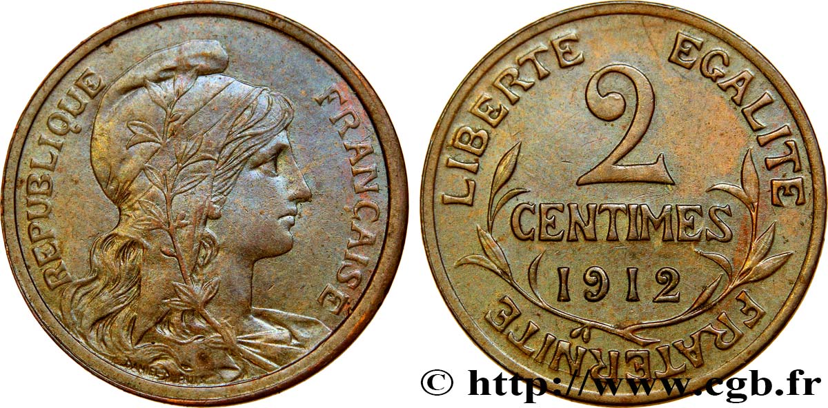 2 centimes Daniel-Dupuis 1912 Paris F.110/15 BB50 