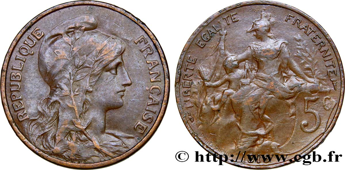5 centimes Daniel-Dupuis 1915  F.119/27 MBC48 