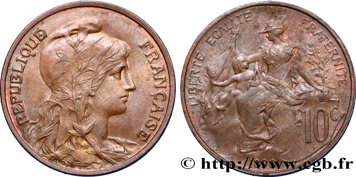 10 centimes Daniel-Dupuis 1898  F.136/5 SS50 