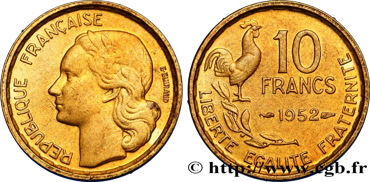 10 francs Guiraud 1952 F.363/6 SUP55