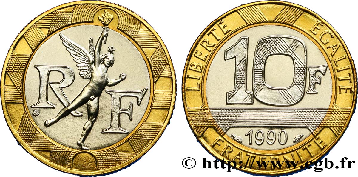 10 francs Génie de la Bastille 1990 Pessac F.375/5 MS 