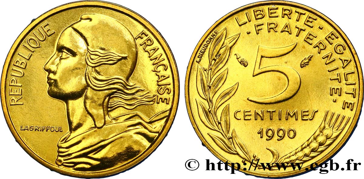 5 centimes Marianne 1990 Pessac F.125/26 FDC