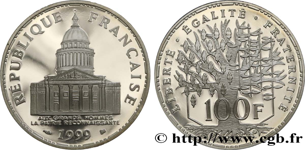 100 francs Panthéon, Belle Épreuve 1999  F.451/22 MS 