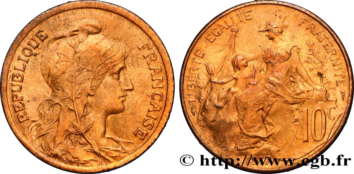10 centimes Daniel-Dupuis 1917 F.136/28 SUP60