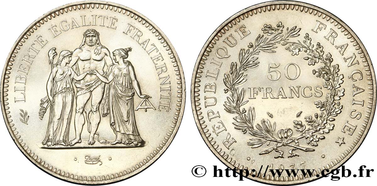 50 francs Hercule 1977  F.427/5 SPL 
