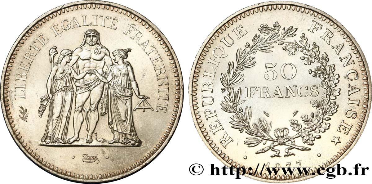 50 francs Hercule 1977 F.427/5 AU