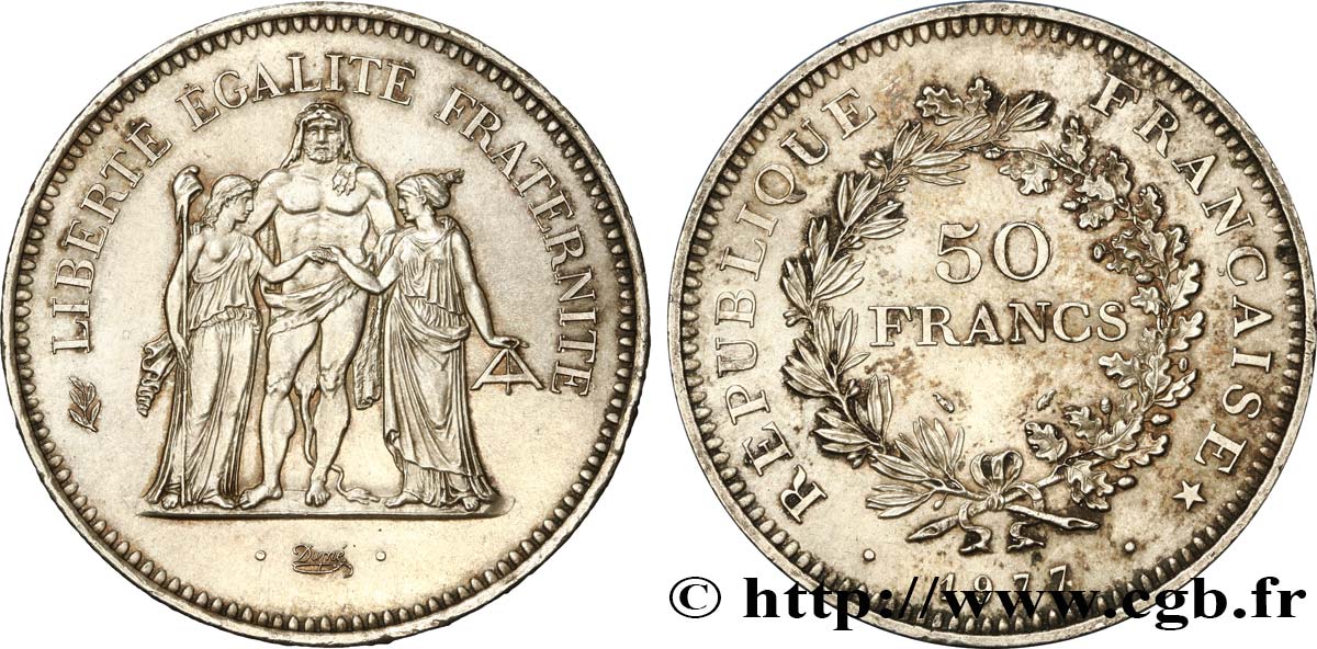 50 francs Hercule 1977  F.427/5 XF 