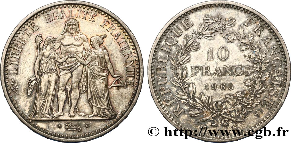 10 francs Hercule 1965 F.364/3 XF