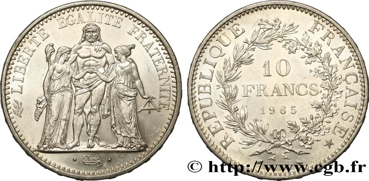 10 francs Hercule 1965  F.364/3 SUP 