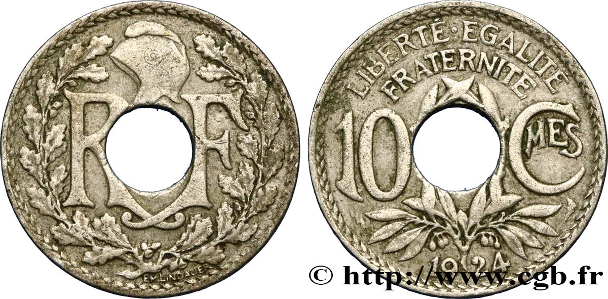 10 centimes Lindauer 1924 Poissy F.138/11 VF25 
