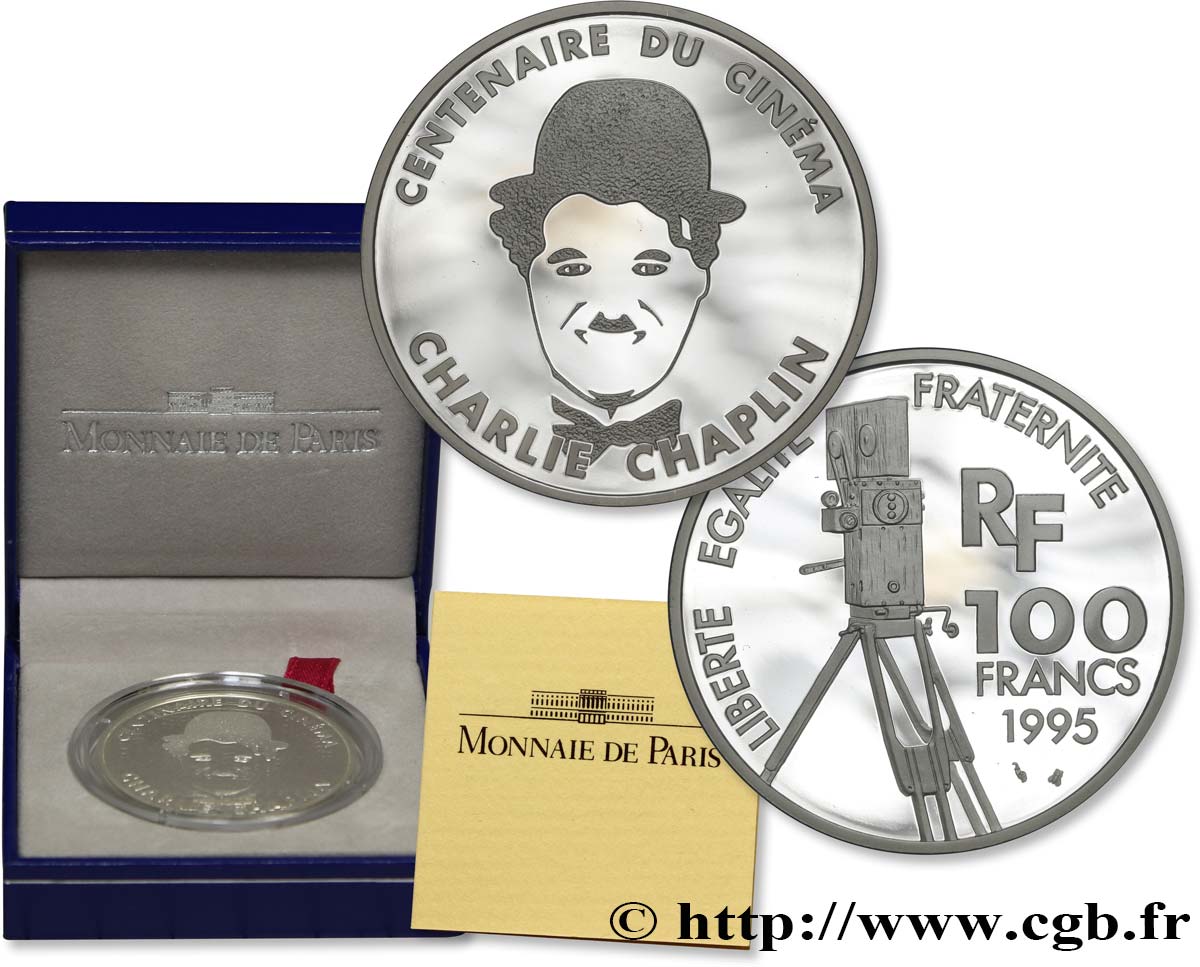 Belle Epreuve 100 francs - Charlie Chaplin 1995  F.1643 3 MS 