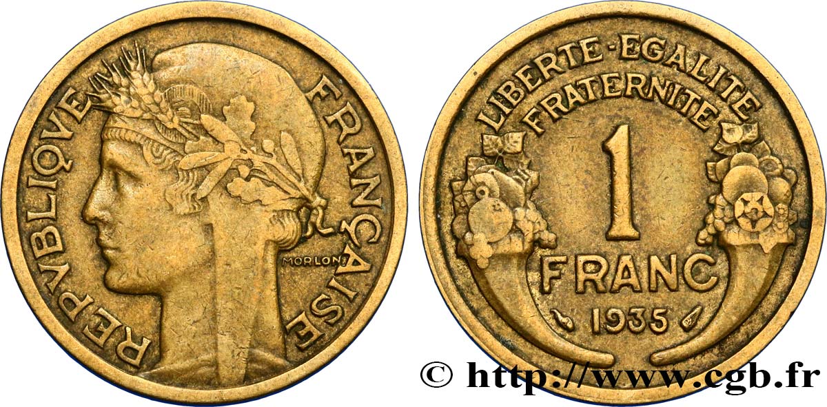 1 franc Morlon 1935 Paris F.219/6 TB15 