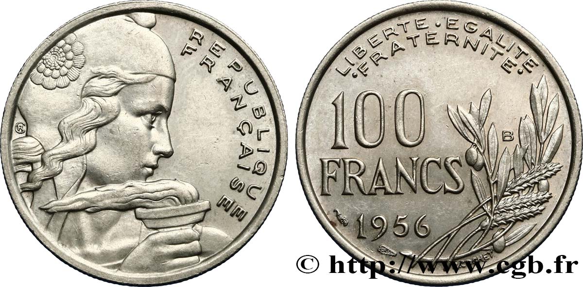 100 francs Cochet 1956 Beaumont-le-Roger F.450/9 AU52