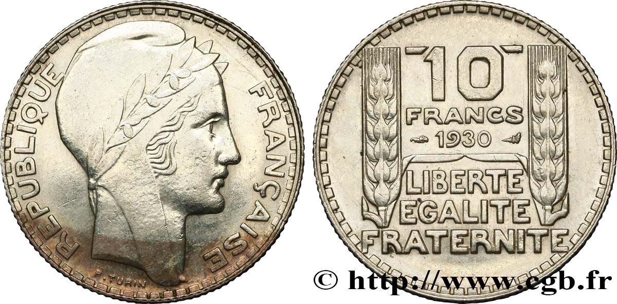 10 francs Turin 1930  F.360/3 XF45 